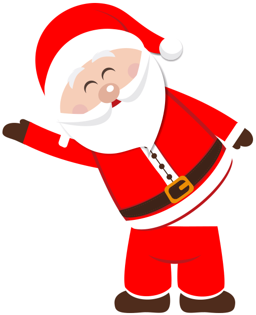 Waving santa